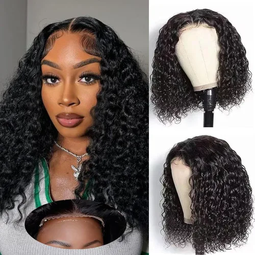 Miniatura 32 de Peluca de encaje frontal sin pegamento Fronbanis, peluca de cabello humano sin pegamento, pelucas de cabello humano pre-depiladas y pre-cortadas