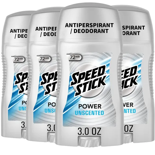 Miniatura 9 de Speed Stick Desodorante antitranspirante para hombre, sin perfume, 3 onzas, paquete de 4
