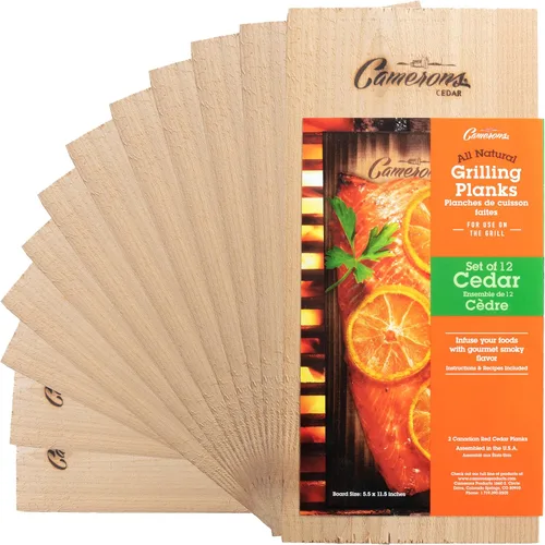 Miniatura 11 de Tablones para asar – Paquete de 2 tablas de cedro – Cedro occidental premium de 5.5 x 11.5 pulgadas para salmón a la barbacoa, mariscos, filetes