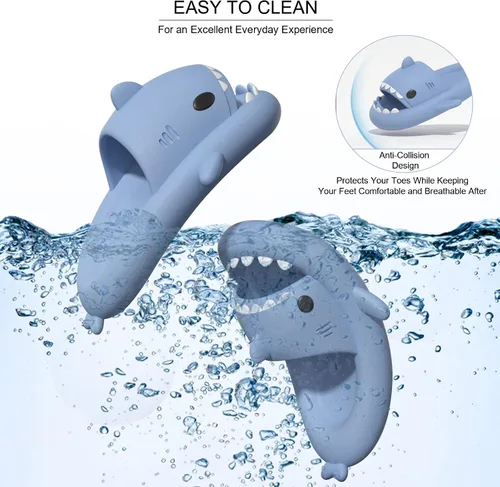 Miniatura 5 de EECH Sandalias Cloud Shark para niños y niñas, 2023, pantuflas de tiburón para niños grandes, sandalias de tiburón de suela gruesa mejoradas