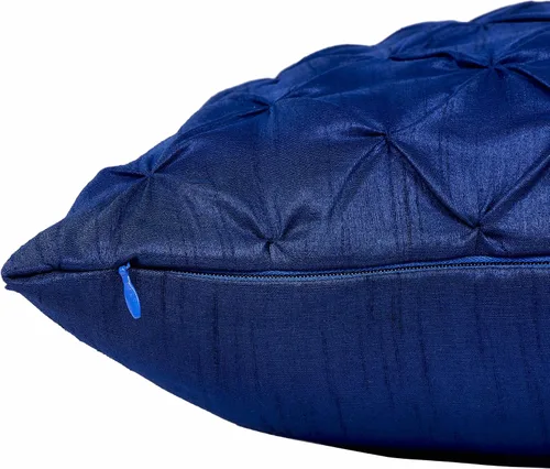 Miniatura 5 de Almohada decorativa azul hecha a mano para sofá, funda de almohada pintuck, fundas de almohada abstractas azules, paquete de 2 fundas de almohada