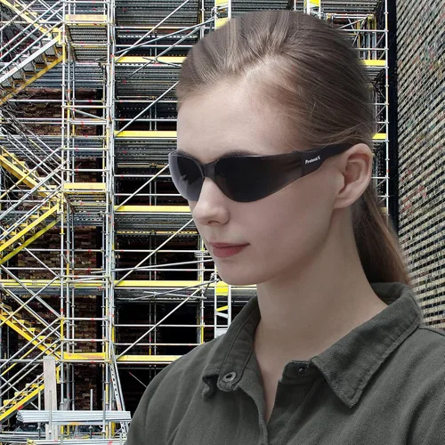 Miniatura 5 de ProtectX Gafas de seguridad para hombres y mujeres, lentes de sol de seguridad con lentes antivaho resistentes a los arañazos, agarres