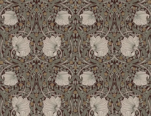 Miniatura 10 de NextWall - Papel pintado floral de pimpernel de despegar y pegar (carbón y gris perla)