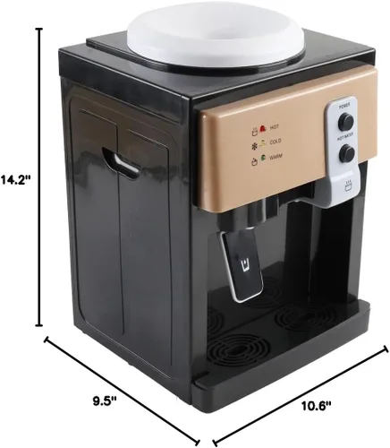 Miniatura 9 de Dispensador de agua de carga superior Dispensador de enfriador de agua para encimera, dispensador de agua caliente y fría, capacidad para botellas