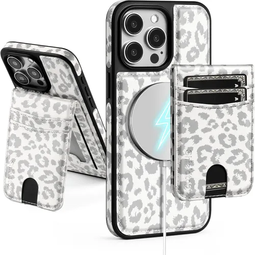 Miniatura 15 de SkyEagle Magsafe - Funda magnética 2 en 1 desmontable para iPhone 11 Pro Max con tarjetero, para mujeres y hombres, piel sintética con bloqueo RFID