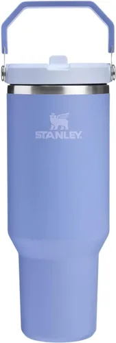 Miniatura 91 de Stanley IceFlow - Vaso con pajilla abatible con asa, de 20 onzas, tapa giratoria y popote abatible, botella de agua resistente a fugas, acero