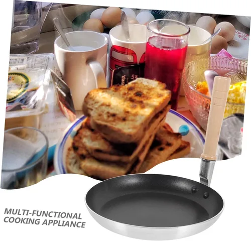 Miniatura 4 de Sartén de huevo antiadherente japonés Oyakodon Mini sartén para tortilla, sartén pequeña para huevos, práctica sartén de metal, mango de aislamiento