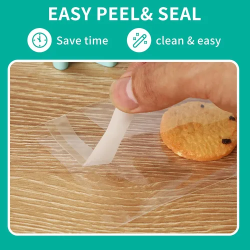 Miniatura 3 de iMailer - 100 unidades - Bolsas de celofán pequeñas transparentes de 3 x 5 pulgadas - Bolsas de plástico autoadhesivas para panadería, galletas