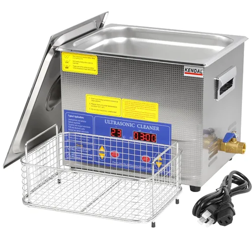 Miniatura 10 de Kendal Limpiador ultrasónico de grado comercial 120watts 2L 40kHz con temporizador digital y calentador máquina de limpieza, para instrumentos