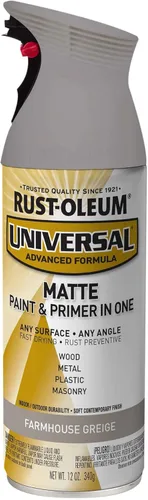 Miniatura 70 de Rust-Oleum 245197 Pintura en aerosol universal para todas las superficies, 12 onzas, negro satinado