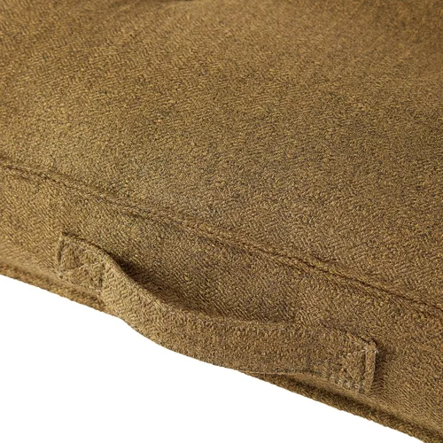 Miniatura 4 de Happy Hounds Milo - Cama cuadrada copetuda para perro, musgo, mediano (32 x 32 pulgadas)