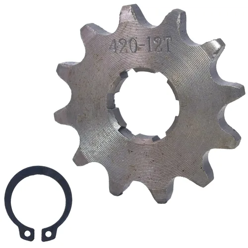 Miniatura 15 de Piñón delantero para motocicleta de 420-10T-0.669 in, se adapta a 50cc 70cc 90cc 110cc 125cc 140cc 160cc Dirt Pit Bike Mini Bike ATV Quad Wheeler