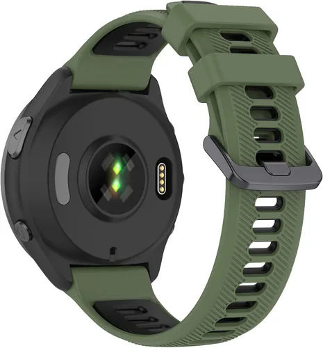 Miniatura 2 de Correa compatible con reloj Garmin Forerunner 965 – Correa de repuesto de silicona suave para reloj inteligente 965 para mujeres y hombres