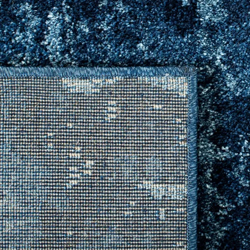Miniatura 7 de SAFAVIEH Retro Collection - Alfombra decorativa de 4 x 6 pies, azul claro y azul, diseño abstracto moderno, no desprende pelusa y de fácil cuidado