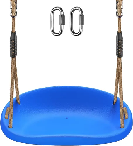 Miniatura 8 de SELEWARE Asiento de columpio resistente para adultos y niños, columpio de árbol con cuerdas a prueba de inclemencias del tiempo, accesorios para A