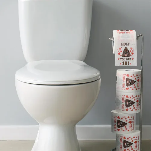 Miniatura 2 de Regalos de cumpleaños número 18 para niños o niñas - Papel higiénico de broma feliz - Decoraciones de cumpleaños número 18, suministros de fiesta