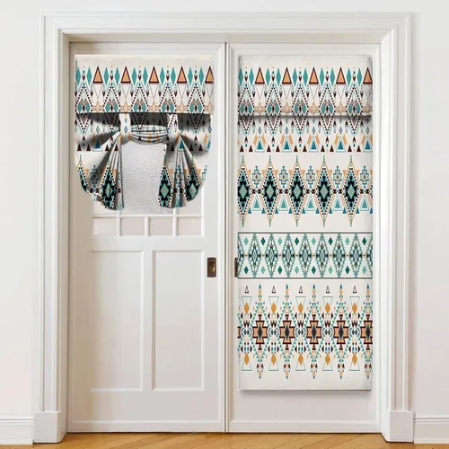 Miniatura 19 de Cortinas de puerta negras y rojas para ventanas de puerta, estampado de leopardo y cebra, cortinas de ventana para puerta de vidrio francesa