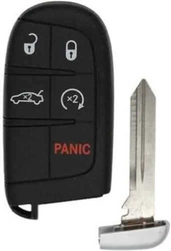 Miniatura 3 de REPROTECTING Funda de llavero de goma de silicona Compatible con Chrysler 200 300 2011-2021 Dodge Challenger Charger Dart Durango Journey Fiat 500 L