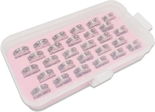 Miniatura 3 de Bequilter Bobinas de máquina de coser #45785 para cantante 221 222 peso pluma 301 para Bernina 117 217 540 (28 piezas/caja)