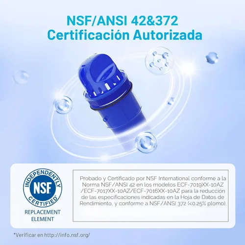 Miniatura 3 de 2 paquetes de filtros de agua de repuesto para jarra para todos los sistemas de filtración PUR®, PUR® Plus para jarra y dispensador, CRF950Z