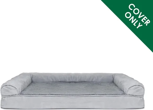 Miniatura 2 de Furhaven Pet – Sofá de felpa ortopédica para perro, cama con forma de L, tumbona ergonómica con contorno de cuna, cama para perros y gatos, varios