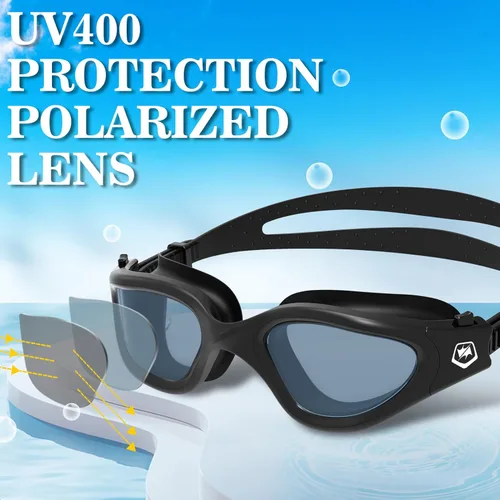 Miniatura 2 de WIN.MAX - Goggles de natación polarizados, antivaho, antirrayos ultravioleta, sin filtraciones y con visión clara para hombres, mujeres, adultos