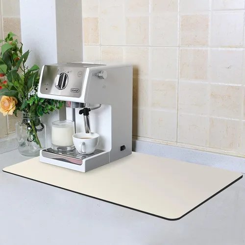 Miniatura 20 de ZLR Tapete de barra de café para encimeras (12 x 16 pulgadas, pequeña), tapete para secar platos absorbente que oculta las manchas para máquinas
