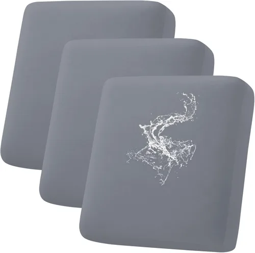 Miniatura 12 de hyha Fundas de cojín impermeables para sofá, funda elástica para asiento de sofá para perro, lavable, antideslizante, impermeable, fundas de cojín