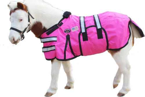 Miniatura 8 de 32-36 (pequeño) 1680D Miniatura Weanling Donkey Pony Horse Foal Manta de invierno 519TS01BK