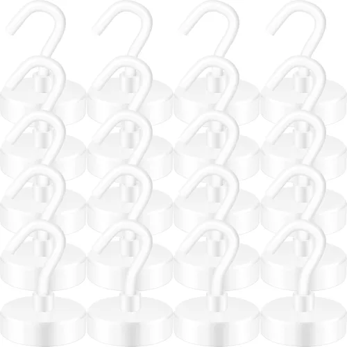 Miniatura 44 de Neosmuk Ganchos magnéticos, esenciales para cruceros, más de 32 libras, ganchos magnéticos resistentes para cabinas de cruceros, refrigerador