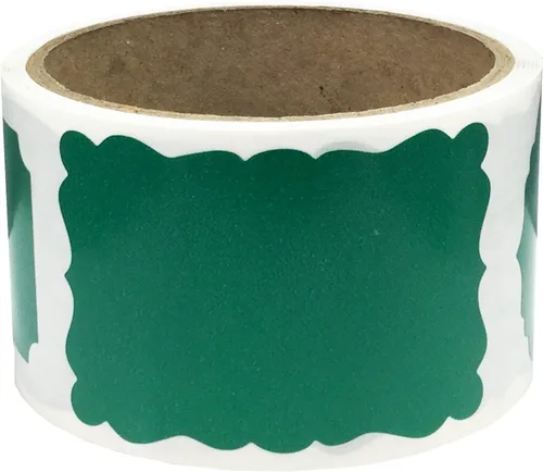 Etiquetas de regalo verdes para regalo navideño, 2 x 3 pulgadas, 100 etiquetas en total