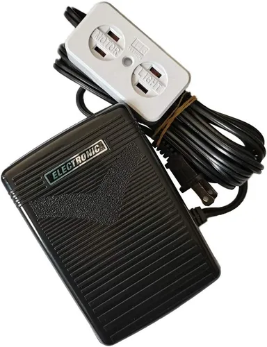 Miniatura 3 de YICBOR Pedal de control de pie para máquina de coser con cable (110/120 V), luz + bloque de motor #FC-143