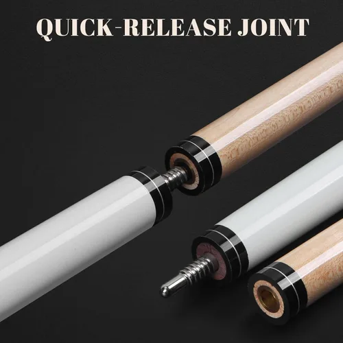 Miniatura 4 de IIQ 2 en 1 Jump Break Stick 23 ~ 25oz 28oz Heavy Hitter Jump Break Pool Cue Stick 3 piezas de madera de arce canadiense
