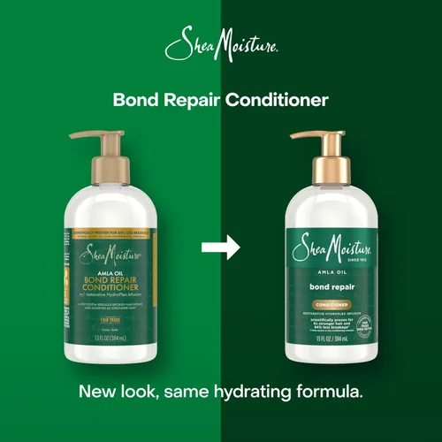 Miniatura 3 de Shea Moisture Acondicionador de reparación de bonos, el aceite Amla fortalece y repara los lazos del cabello con tecnología Hydroplex y aceite Amla