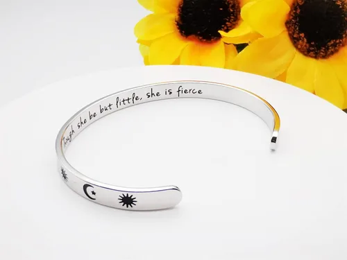 Miniatura 313 de Pulseras inspiradoras para mujer, joyería de acero inoxidable, con refranes, pulsera motivacional con mensaje oculto, pulseras grabadas para mejor