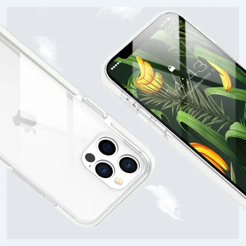 Miniatura 6 de MATEPROX Carcasa para iPhone 12 Pro e iPhone 12, transparente y delgada, a prueba de golpes y caídas, transparencia de cristal