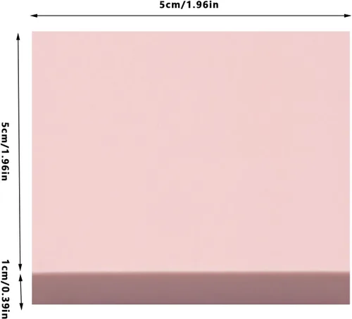 Miniatura 6 de 8 bloques de tallado de goma rosa de 2 x 2 pulgadas para sellar manualidades de goma suave, suave y fácil de tallar (cuadrado)