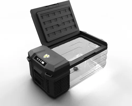 Miniatura 4 de Yellow Jacket Refrigerador de 12 voltios para automóvil, enfriador eléctrico portátil de 16 cuartos, refrigerador para auto para acampada al aire