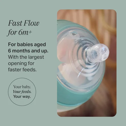 Miniatura 2 de Tommee Tippee Natural Start - Tetinas para biberón, parecidas al pecho para un pestillo natural, válvula anticólica, silicona suave, flujo medio