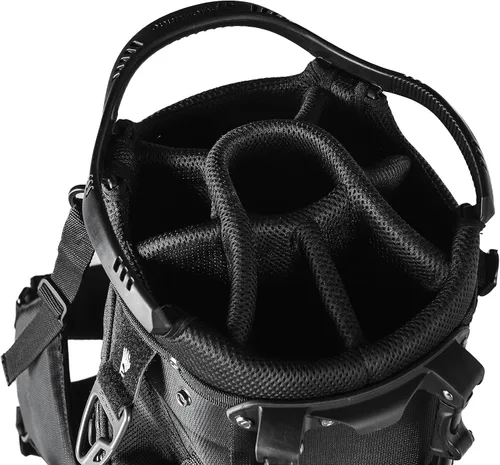 Miniatura 3 de TaylorMade Bolsa de soporte profesional, ligera, ideal para llevar o empujar el carrito Negro