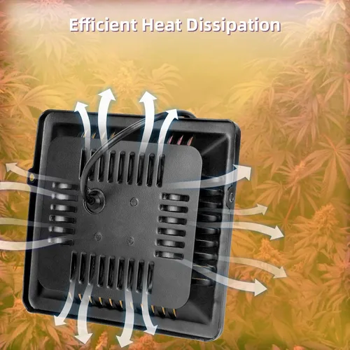 Miniatura 4 de Luz LED de crecimiento impermeable de 100 W de espectro completo, luz LED COB blanca de 3500 K, disipación de calor natural sin ruido, adecuada