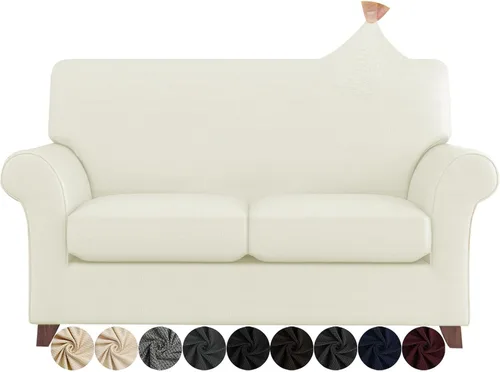 Miniatura 12 de ZNSAYOTX Fundas para sillas de sala de estar con brazos antideslizantes y elásticas para sillón, fundas de elastano para sillón, fundas protectoras