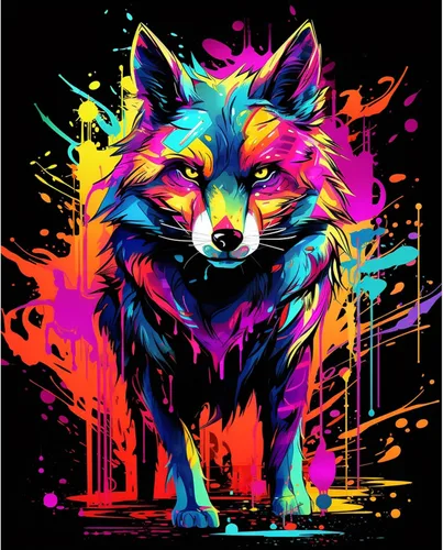 Miniatura 35 de Tucocoo Kits de pintura de búho de graffiti por números con pinceles y pigmento acrílico sobre lienzo para adultos, imagen de estilo colorido