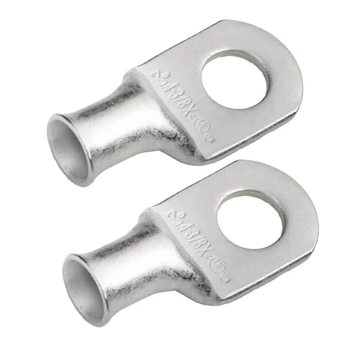Miniatura 8 de SELTERM 5 piezas terminales de cable de cobre estañado 1/0 AWG perno de 1/2", extremos de cable de batería, terminales de anillo, conectores