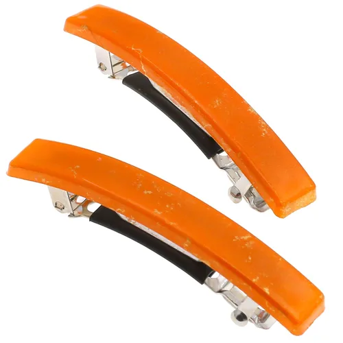 Miniatura 19 de Camila Paris CP3074 - Pinzas de pelo francés para niñas, juego de 2 pinzas de metal de goma beige, agarre fuerte, antideslizantes, accesorios
