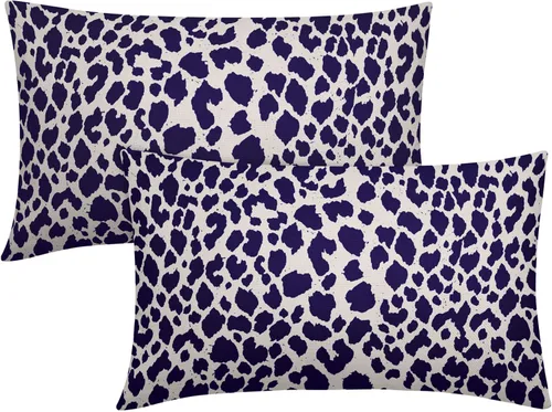 Miniatura 24 de Juego de 2 fundas de almohada de 16 x 16 pulgadas con estampado de leopardo, diseño de leopardo, con cremallera, decoración del hogar para sofá