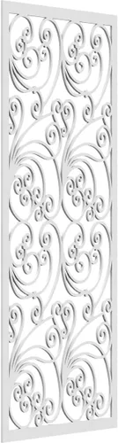 Miniatura 159 de 9 3/8"W x 24 3/8"H x 1/4"T Marilla Decorativos Paneles de Pared de Madera Calado, Abedul