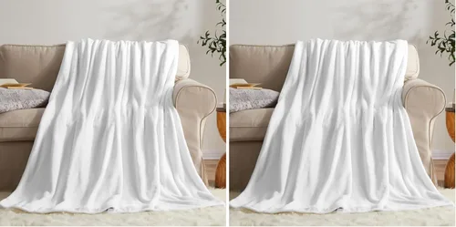 Miniatura 12 de KMUSET Manta de Tiro Súper Suave Premium de Franela de Forro Polar Sedosa Tamaño de Tiro Beige Microfibra Manta Ligera para Uso en Todas