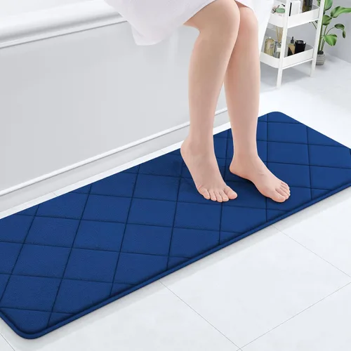 Miniatura 143 de OLANLY Tapete de baño de espuma viscoelástica de 24 x 16 pulgadas, ultra suave y absorbente, lavable a máquina, cómodo tapete de baño para suelo