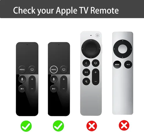 Miniatura 2 de Funda compatible con Apple TV 4K/4ª generación Remoto Peso Ligero Antigolpes Cubierta de Silicona para Controlador para Apple TV Siri Remote